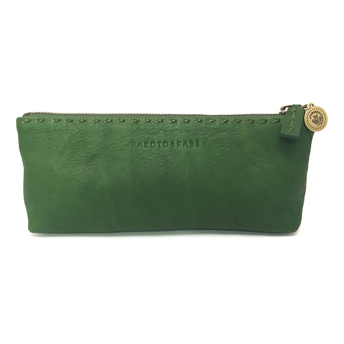 Kleine, bunte Ledertasche mit Reißverschluss