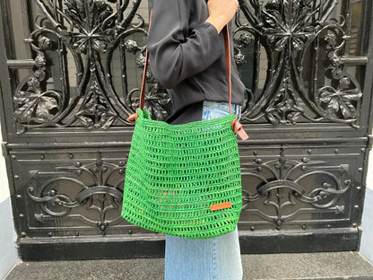Tasche Raffia Umhängetasche