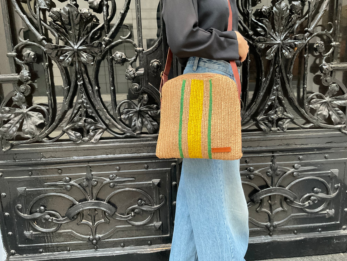 Tasche Raffia Umhängetasche