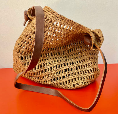 Tasche Raffia Umhängetasche