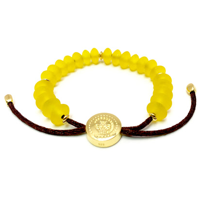 Armband mit Glas und Sterling Silber