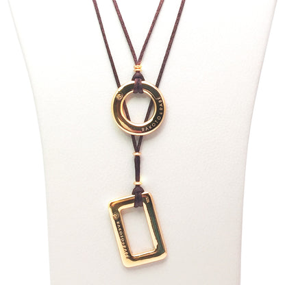 Halsband mit Gold/Silber Anhänger