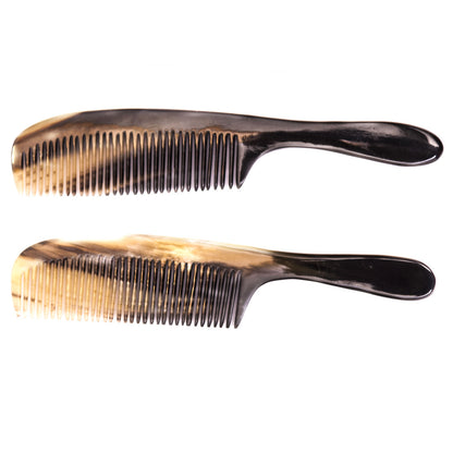 Horn Kamm mit Leder Etui