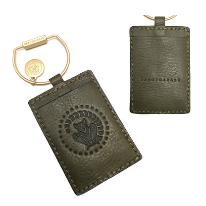 Schlüsselring mit Mini Lederetui