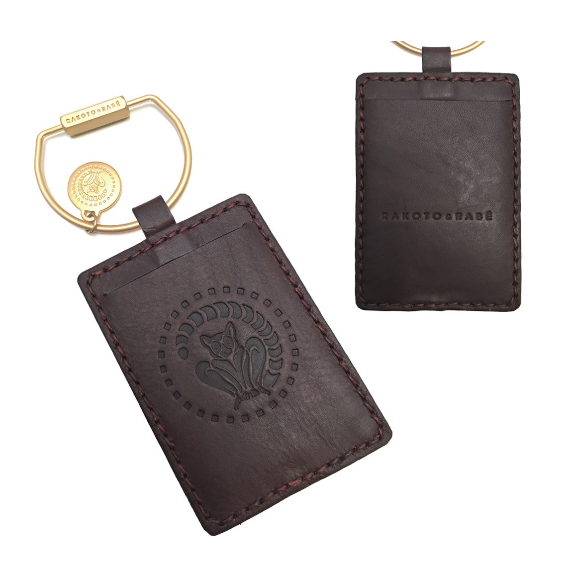 Schlüsselring mit Mini Lederetui