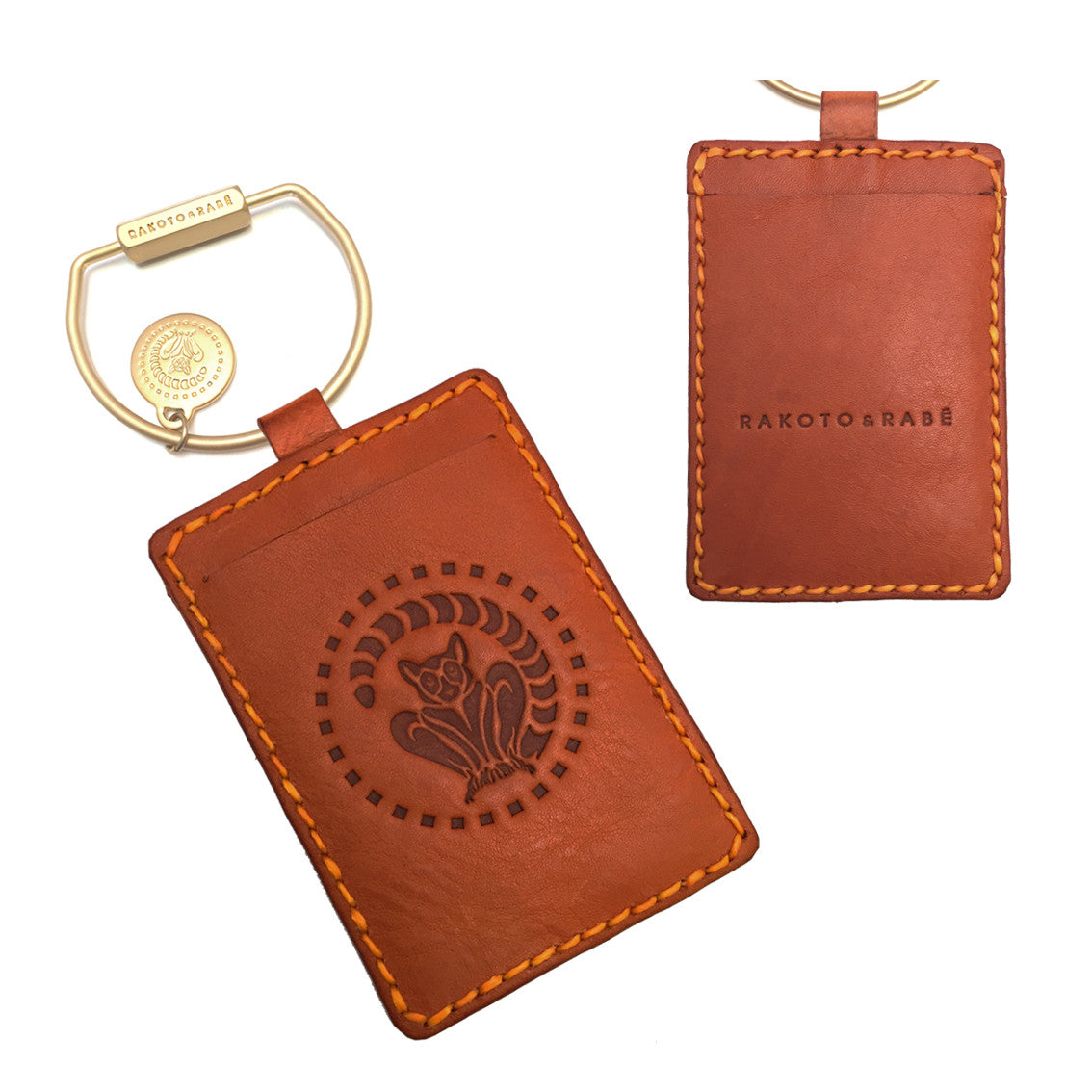 Schlüsselring mit Mini Lederetui