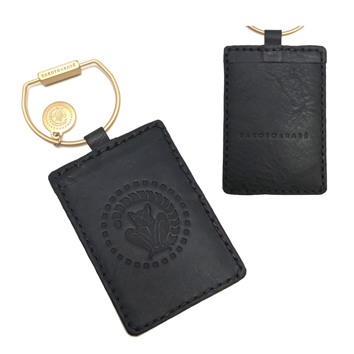 Schlüsselring mit Mini Lederetui